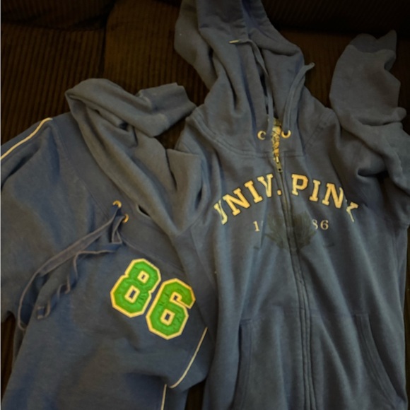 PINK Victoria's Secret Tops - PINK by Victoria’s Secret royal blue hoodie  size L and joggers size M